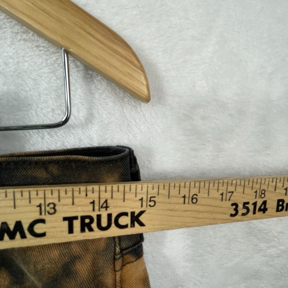 Levis Men 513 Black Jeans 28/30 Custom Bleached See photos of Actual Measurement - Picture 10 of 14
